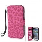 Capa Carteira Couro - Samsung Galaxy S3 - Rosa - 163174